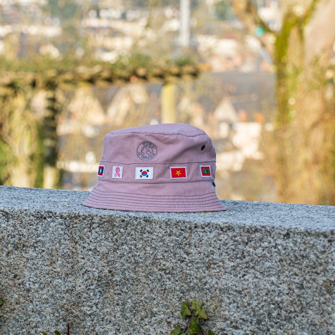 Bob rose fabriqué en France, en coton doux et confortable