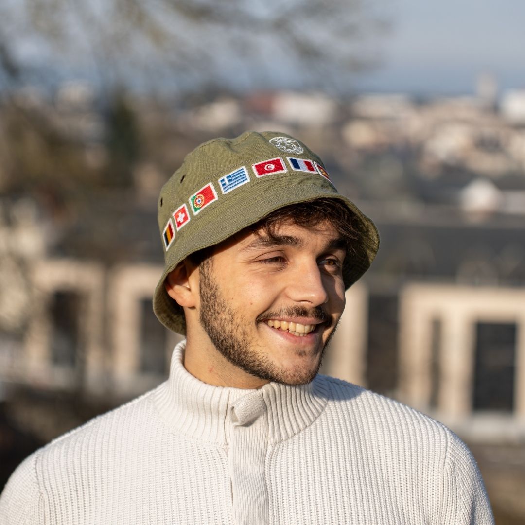 Bob kaki en coton – Fabriqué en France & personnalisable