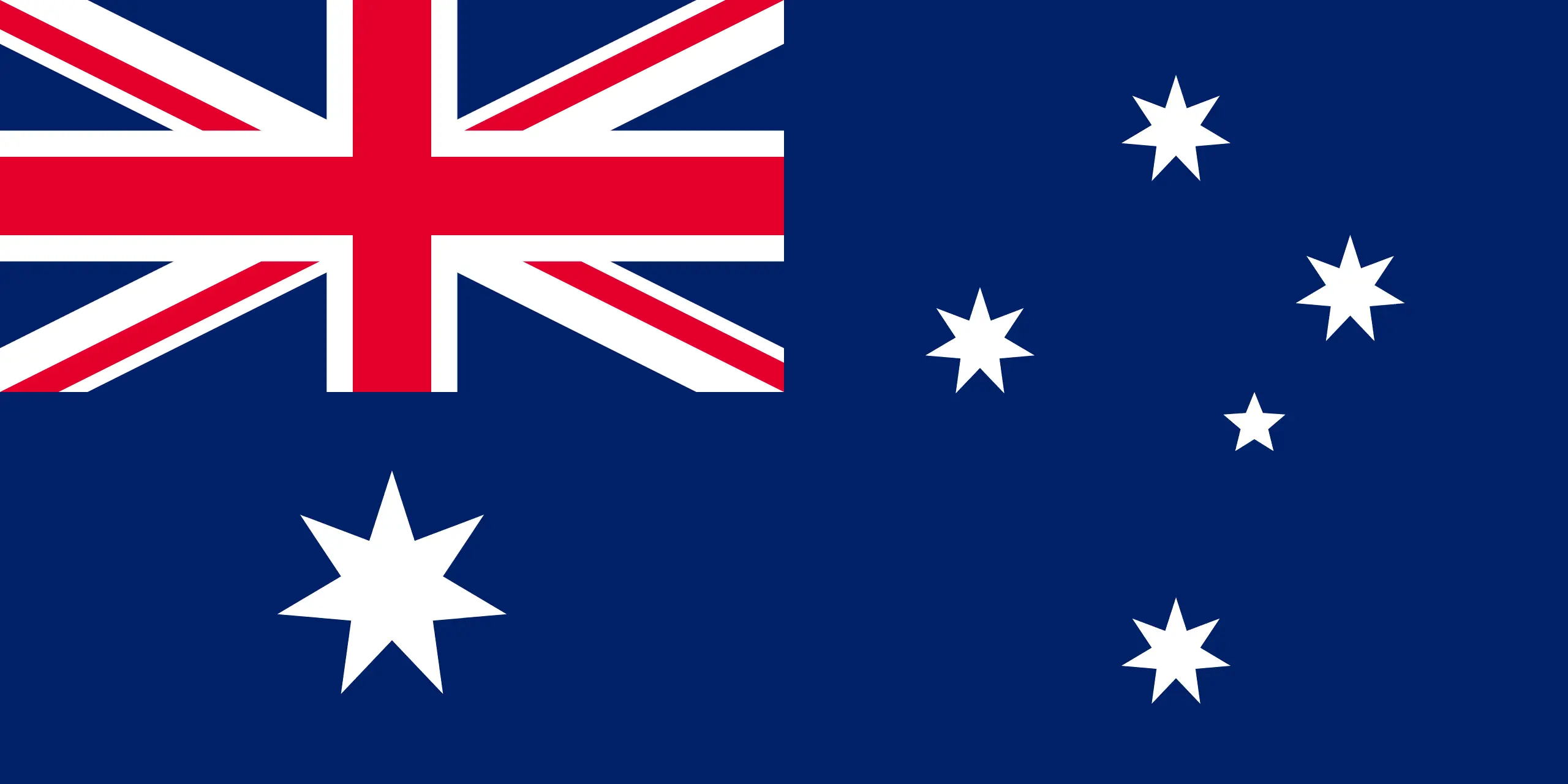 Drapeau Australie brodé - Écusson drapeau Australie Made in France