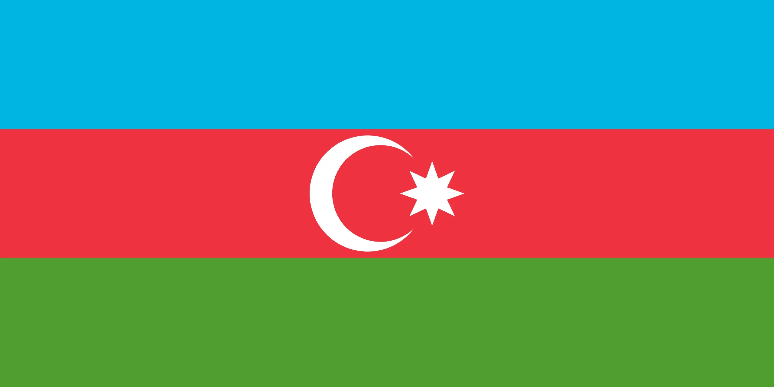 Drapeau Azerbaïdjan brodé - Écusson drapeau Azerbaïdjan Made in France