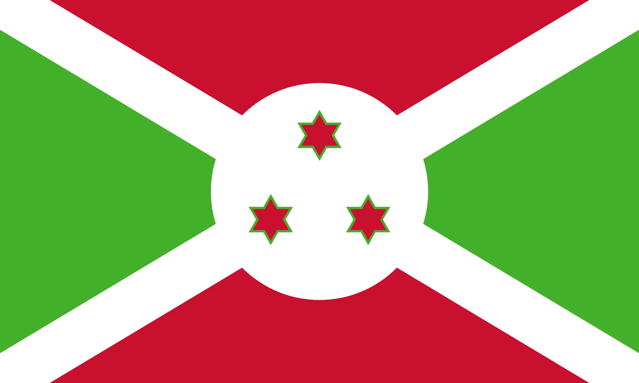 Drapeau Burundi brodé - Écusson drapeau Burundi Made in France