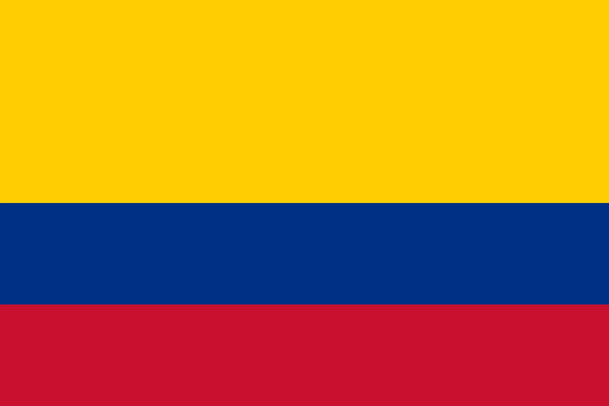 Drapeau Colombie brodé - Écusson drapeau Colombie Made in France