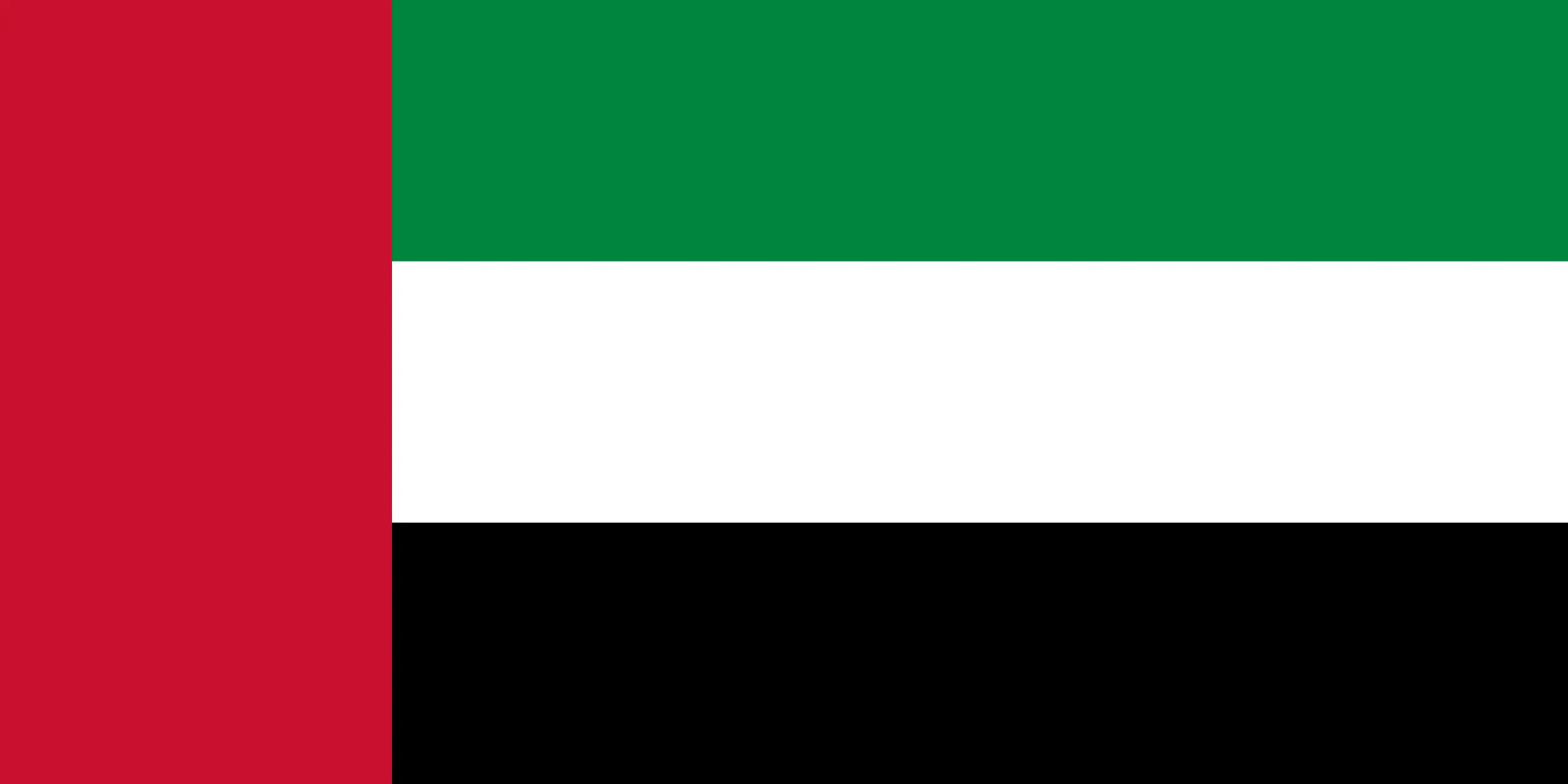 Drapeau Émirats arabes unis brodé - Écusson drapeau Émirats arabes unis Made in France