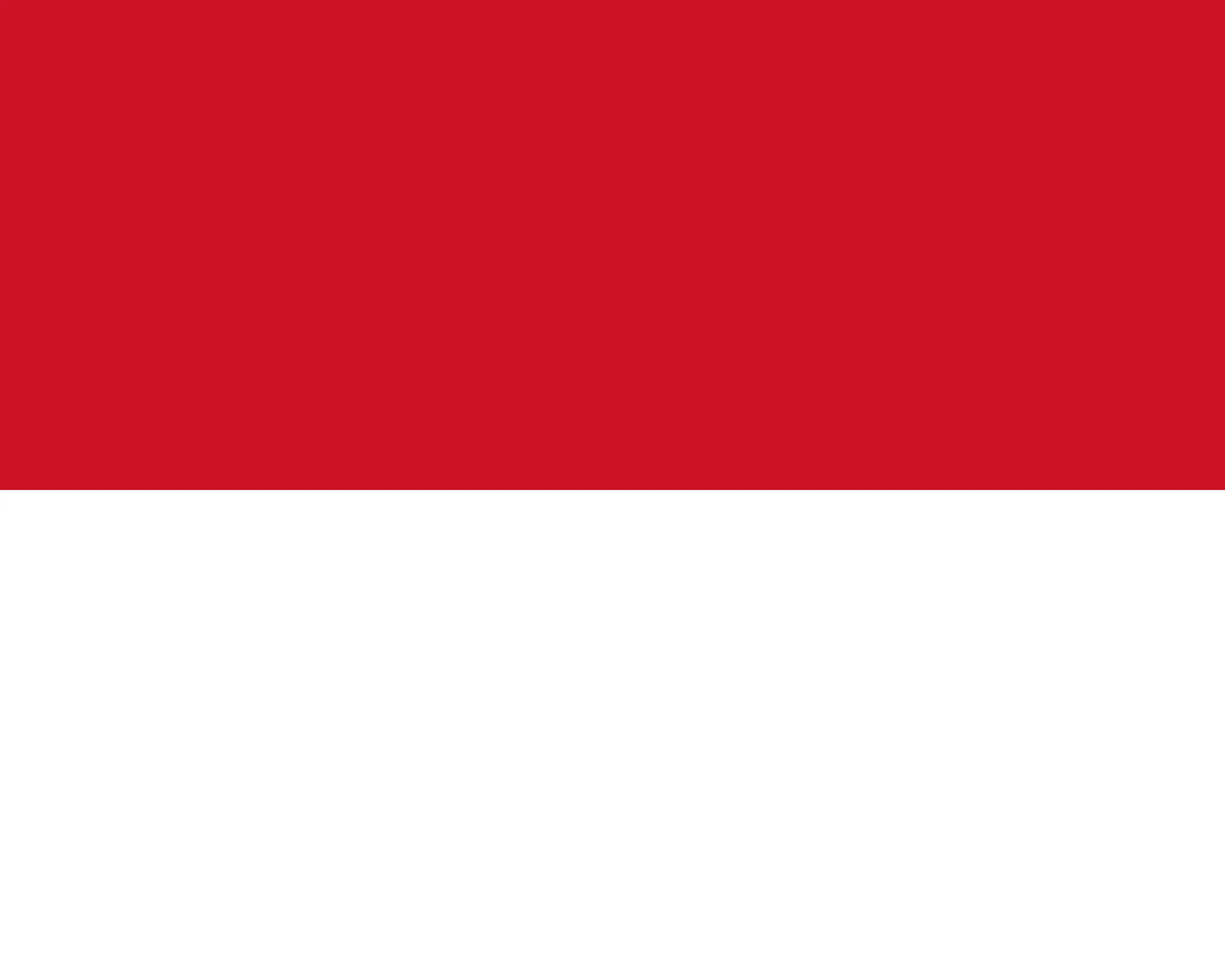 Drapeau Monaco brodé - Écusson drapeau Monaco Made in France