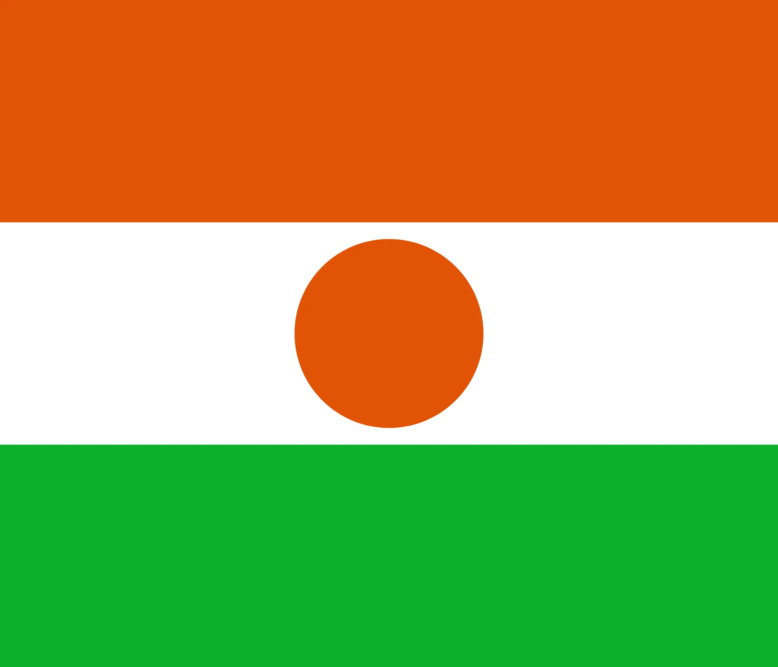 Drapeau Niger brodé - Écusson drapeau Niger Made in France