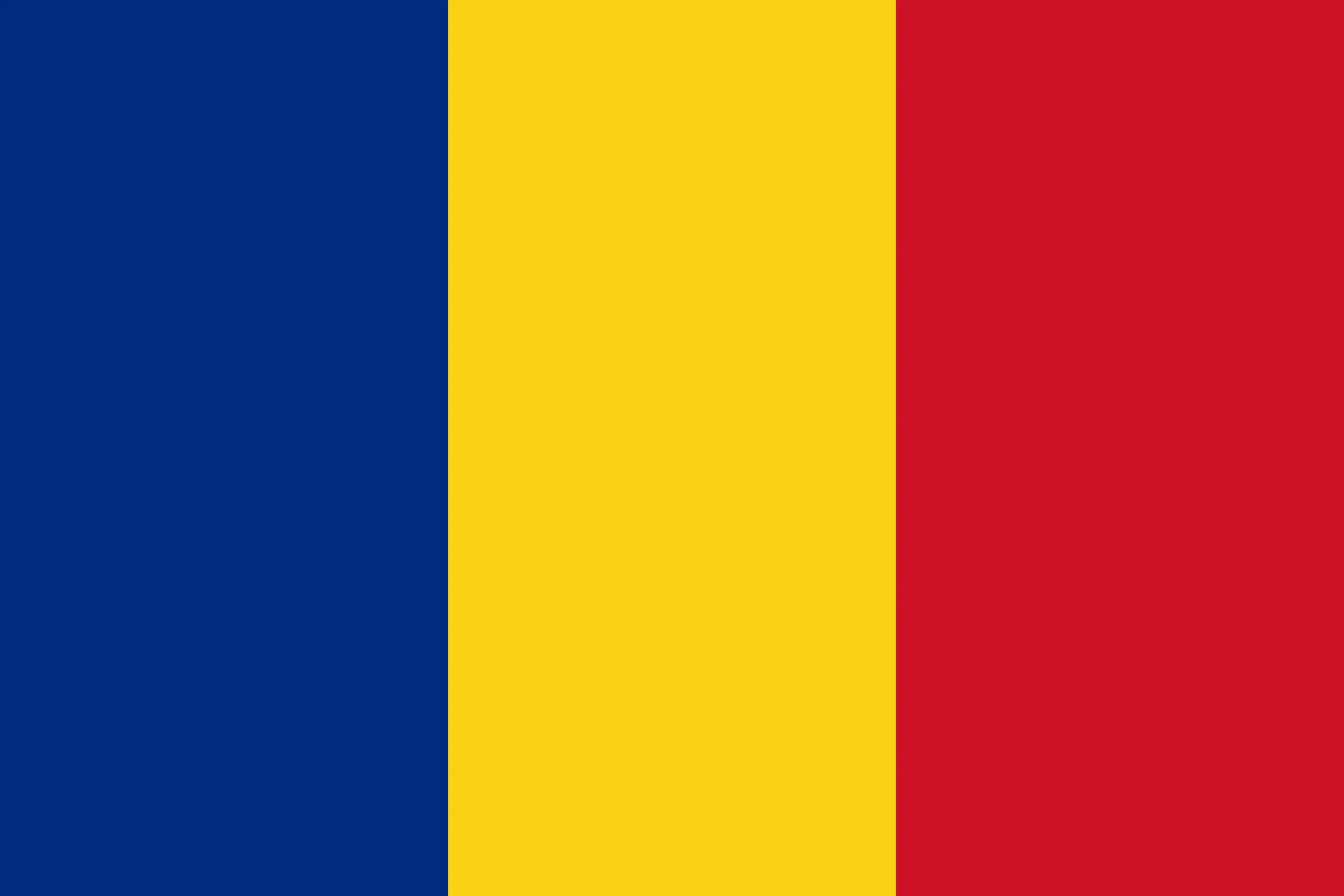 Drapeau Roumanie brodé - Écusson drapeau Roumanie Made in France