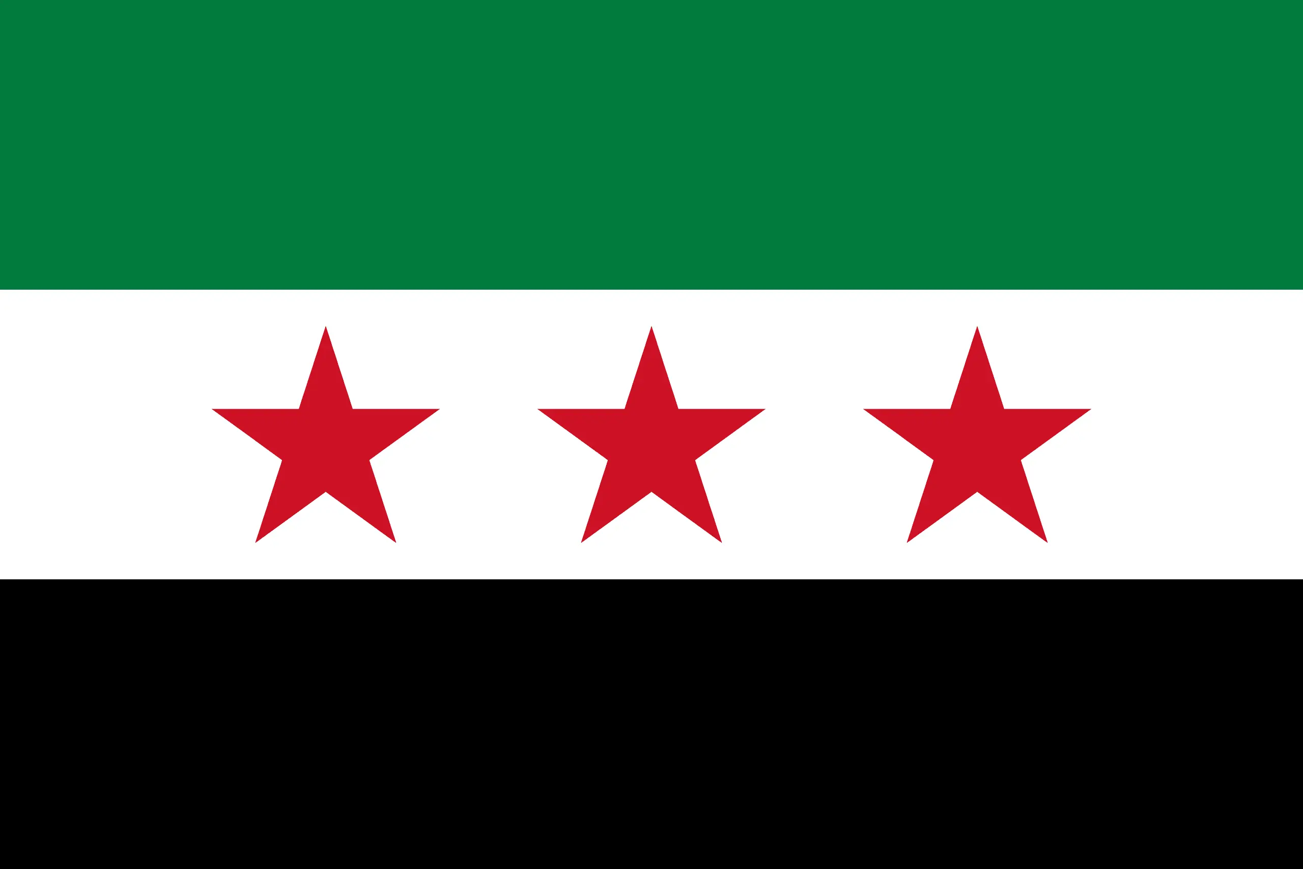 Drapeau Syrie brodé - Écusson drapeau Syrie Made in France