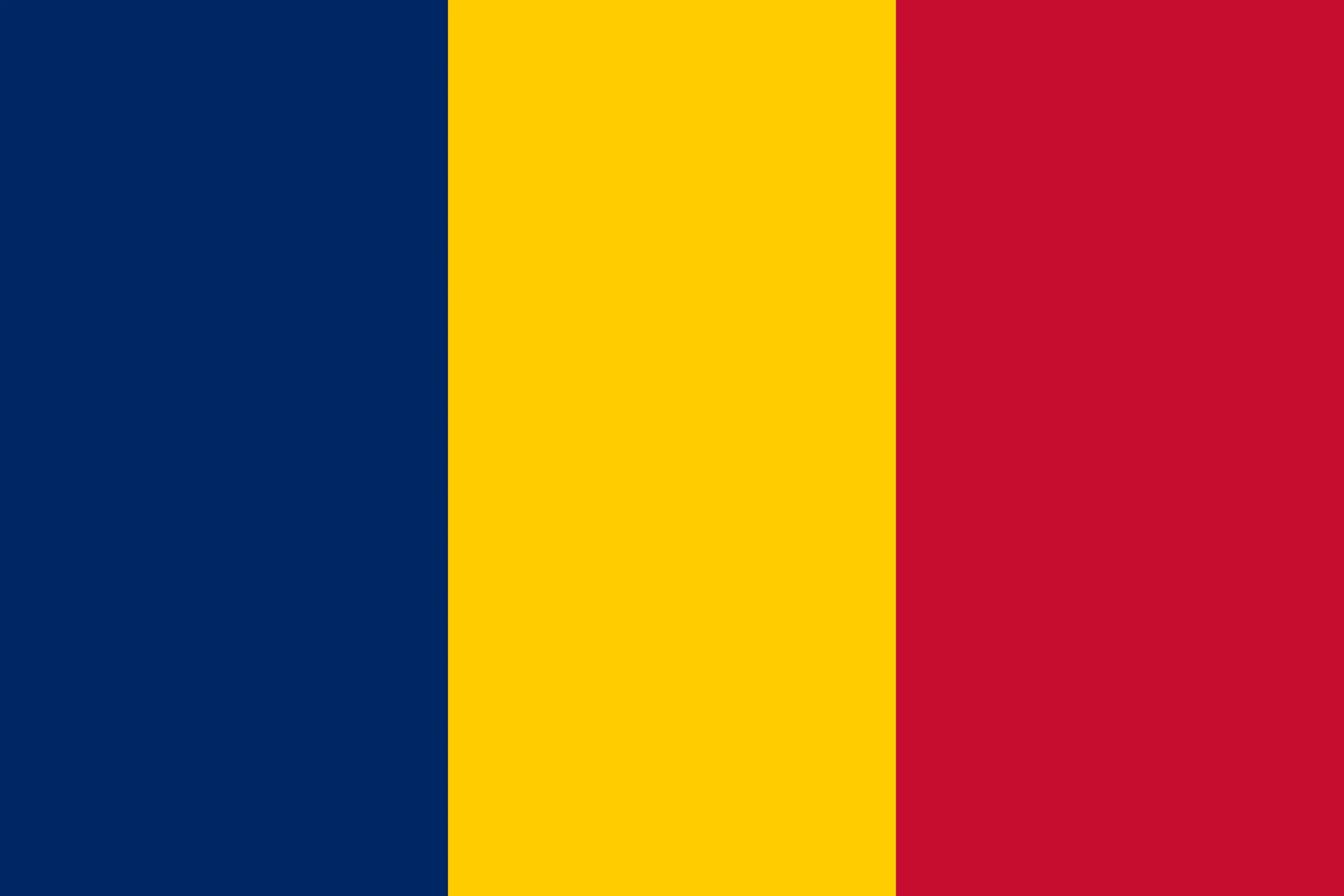 Drapeau Tchad brodé - Écusson drapeau Tchad Made in France