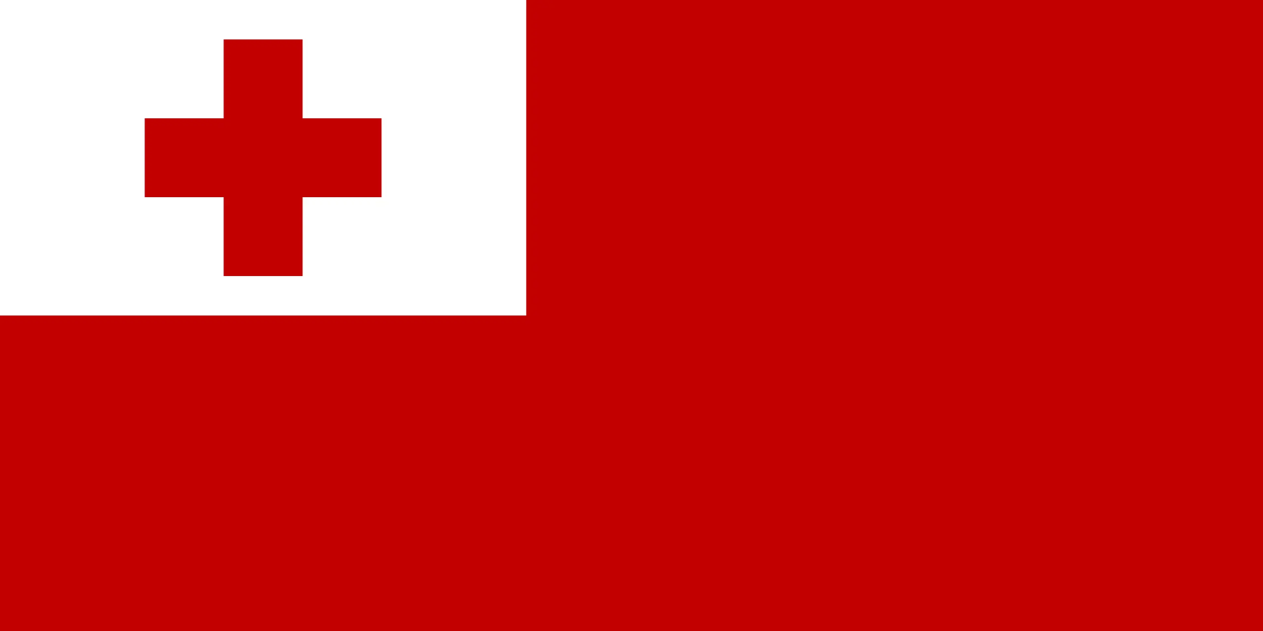 Drapeau Tonga brodé - Écusson drapeau Tonga Made in France