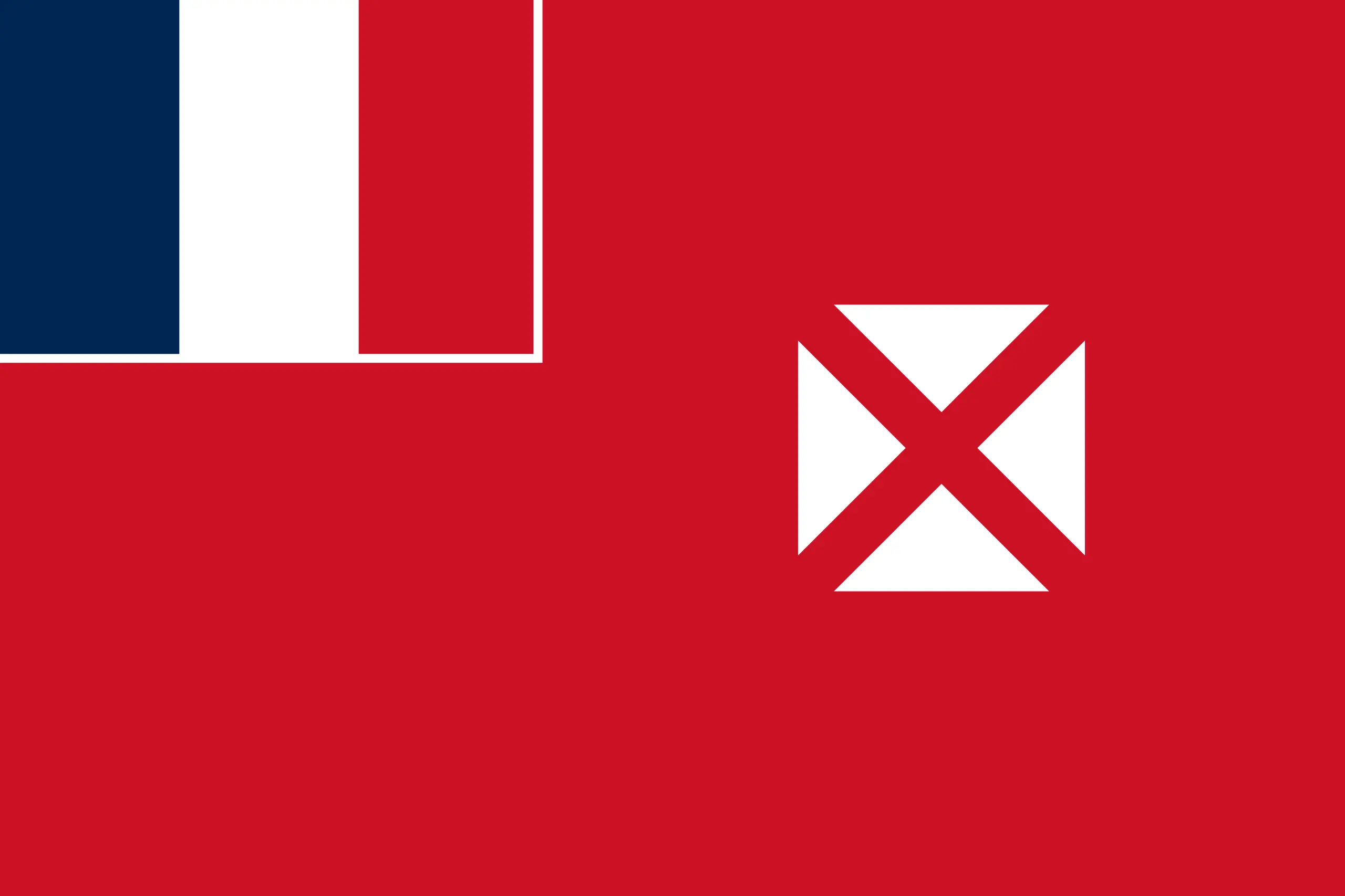 Drapeau Wallis-et-Futuna brodé - Écusson drapeau Wallis-et-Futuna Made in France