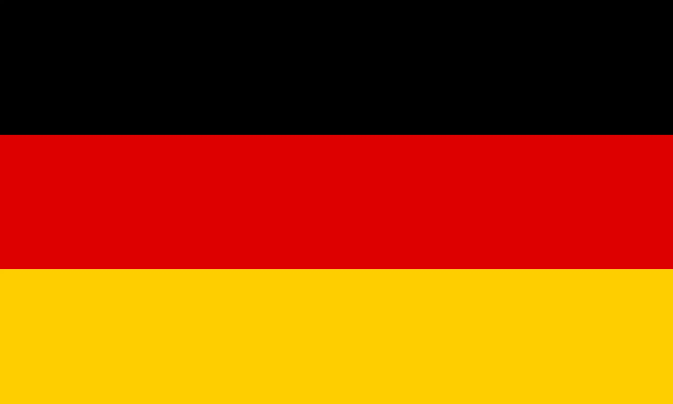 Drapeau Allemagne brodé - Écusson drapeau Allemagne Made in France