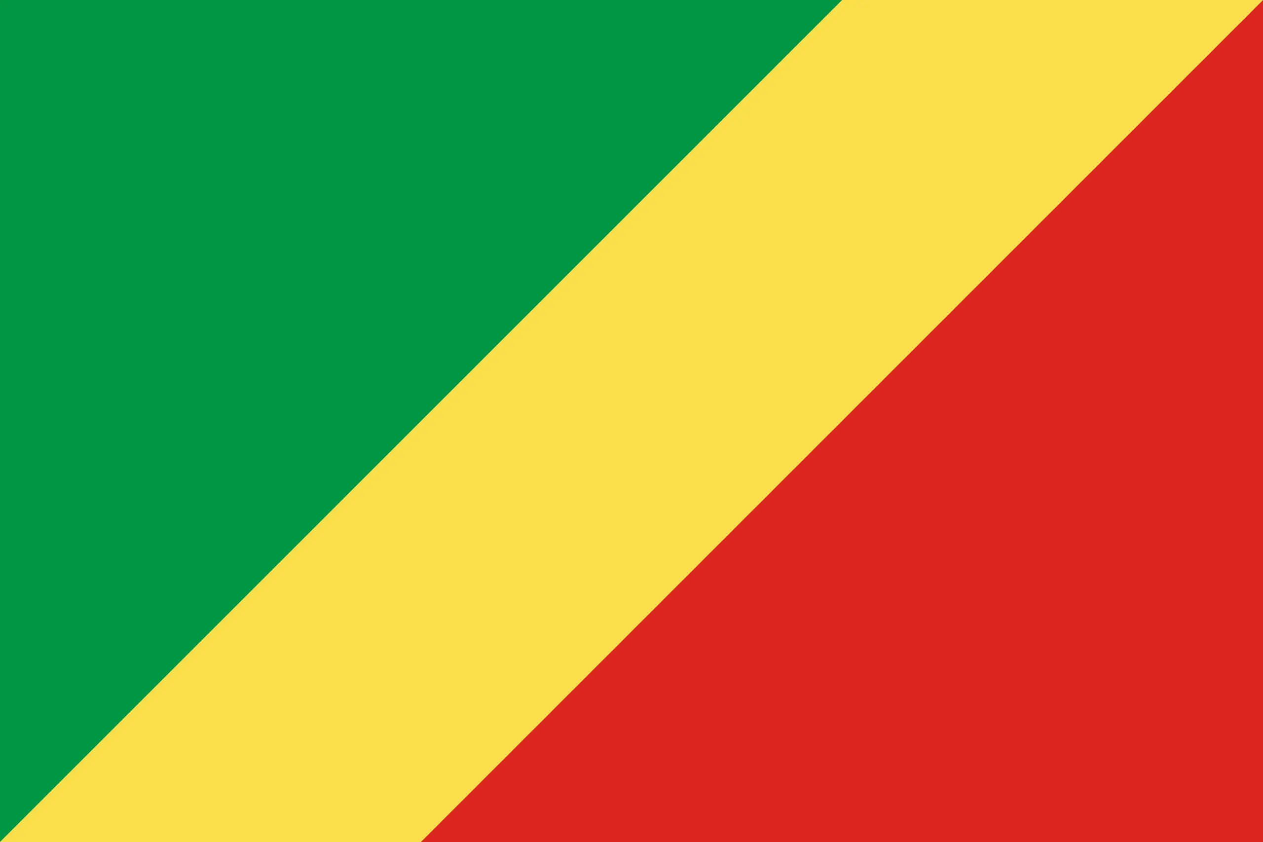 Drapeau République du Congo brodé - Écusson drapeau République du Congo Made in France