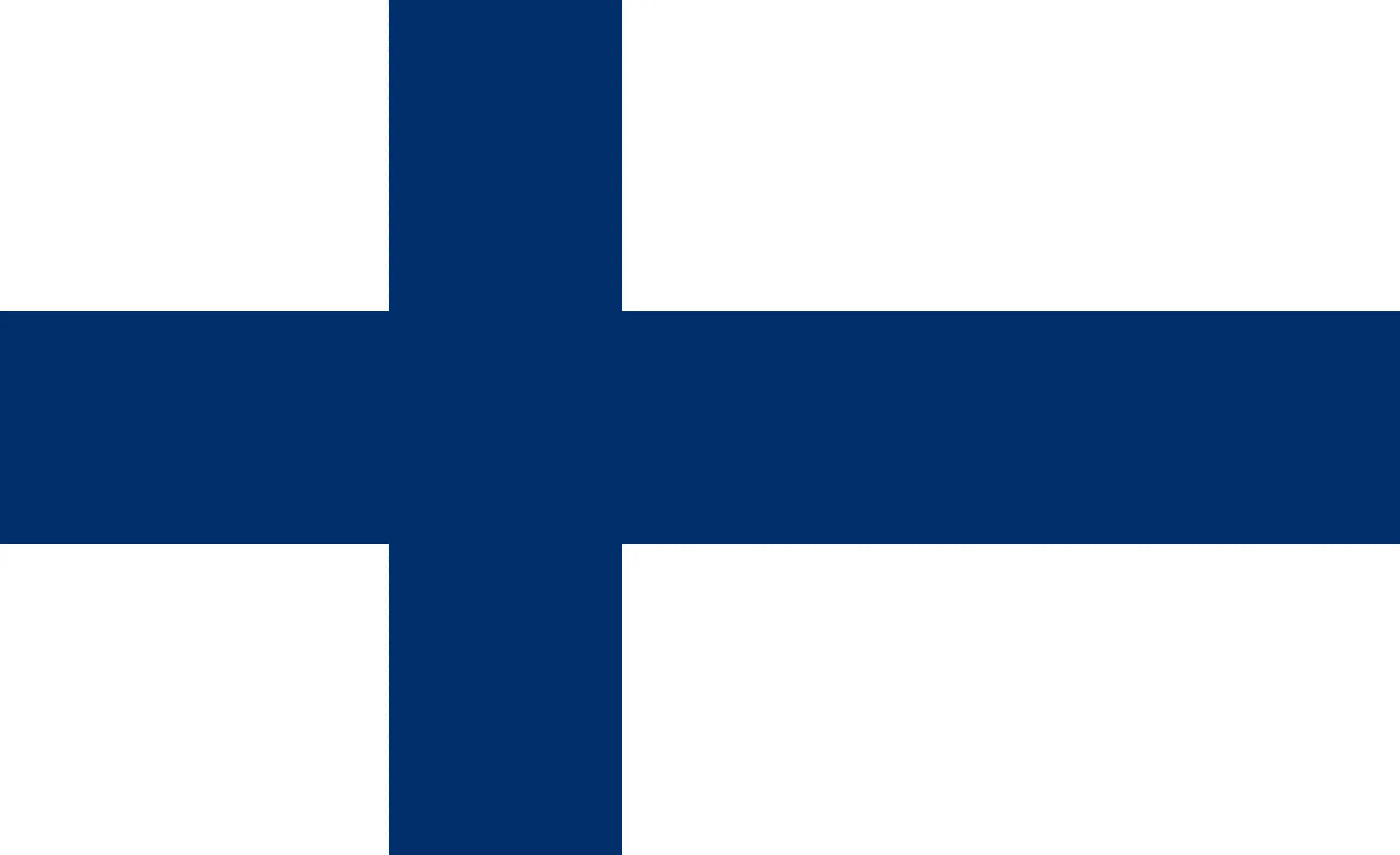 Drapeau Finlande brodé - Écusson drapeau Finlande Made in France