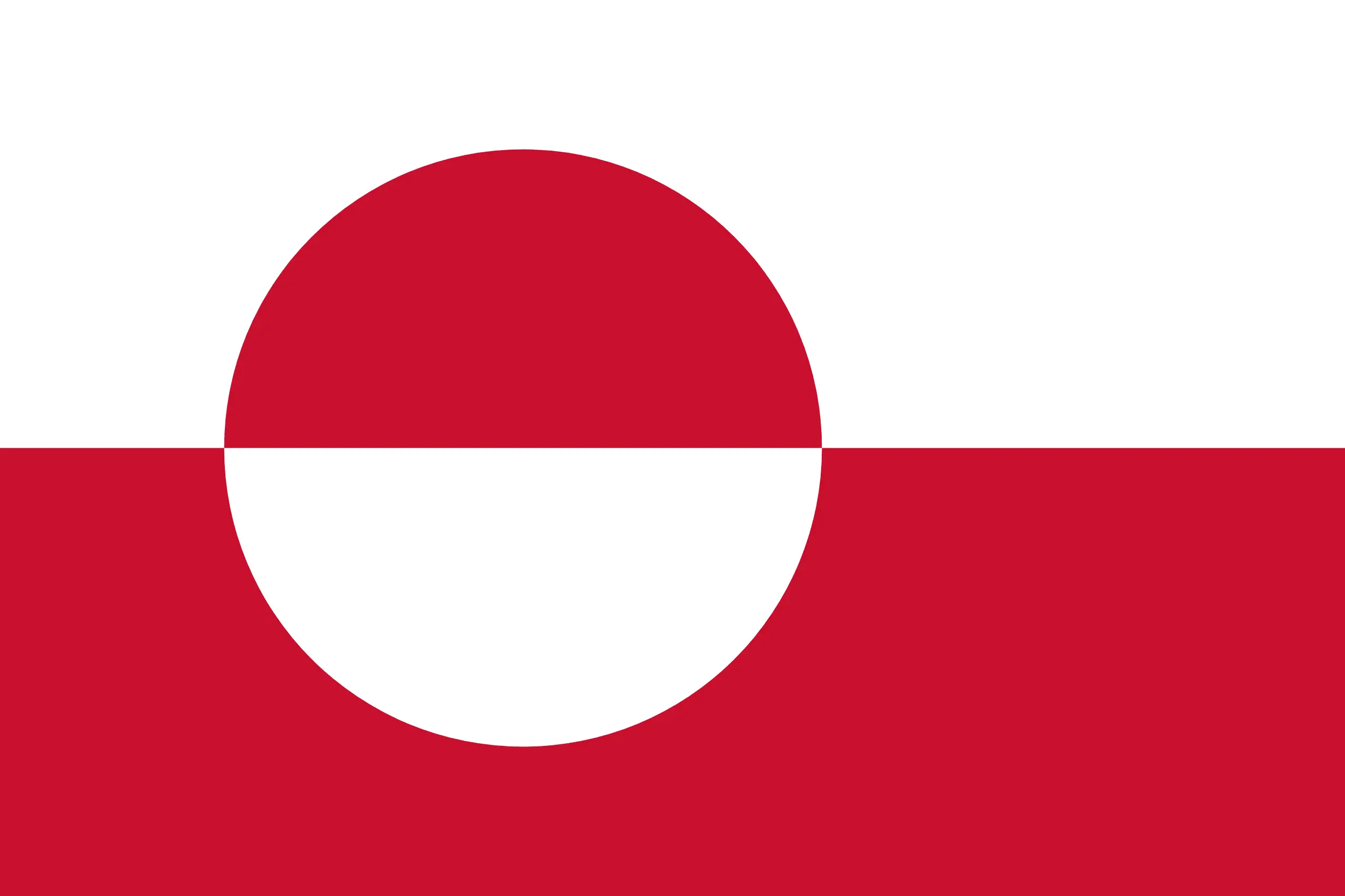 Drapeau Groenland brodé - Écusson drapeau Groenland Made in France