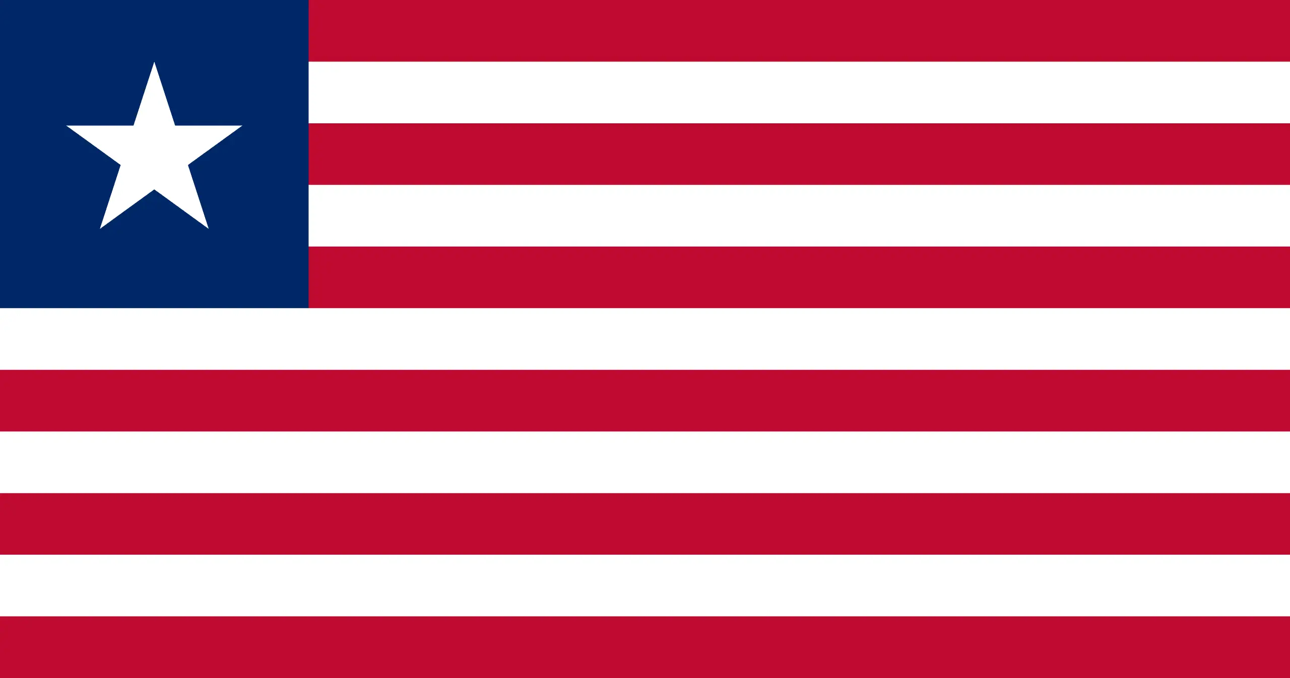 Drapeau Libéria brodé - Écusson drapeau Libéria Made in France