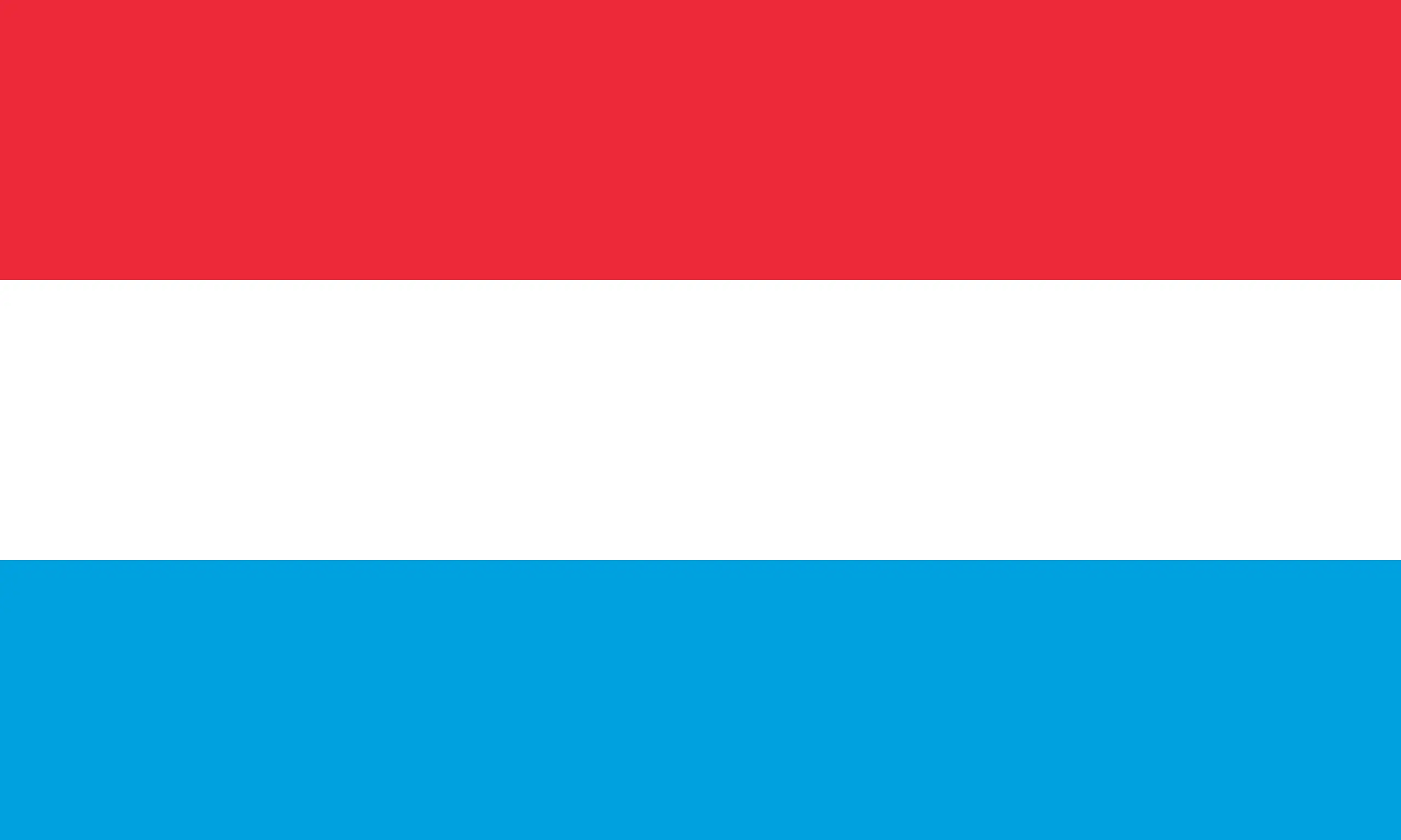 Drapeau Luxembourg brodé - Écusson drapeau Luxembourg Made in France