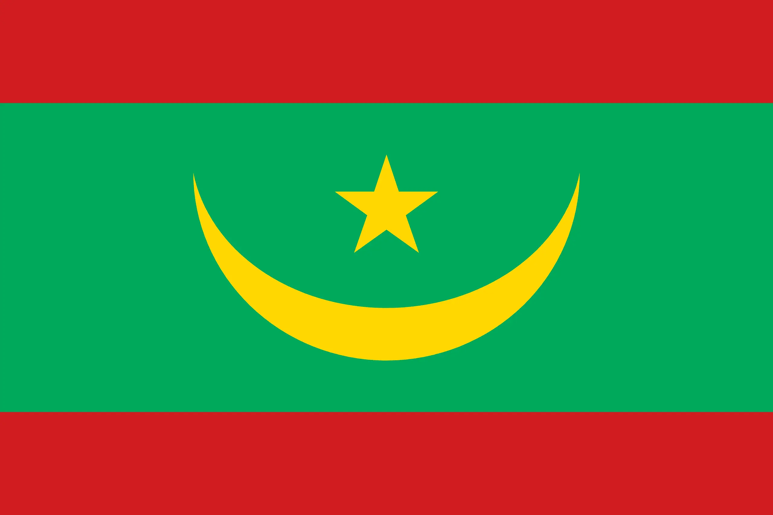 Drapeau Mauritanie brodé - Écusson drapeau Mauritanie Made in France