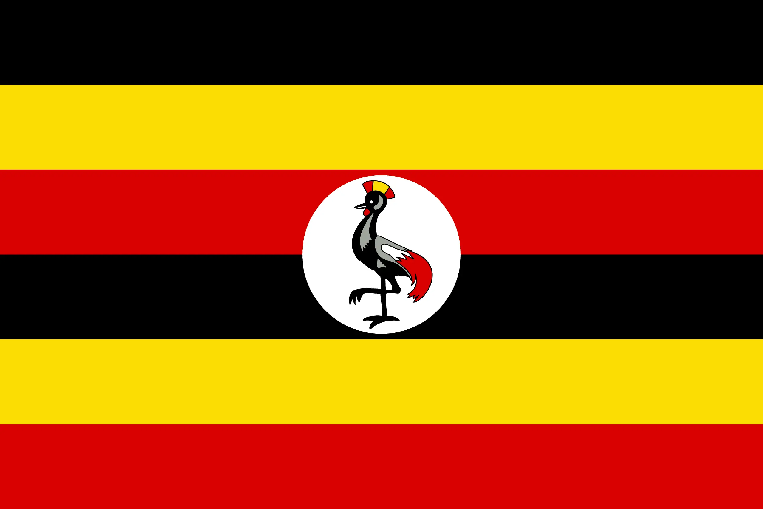 Drapeau Ouganda brodé - Écusson drapeau Ouganda Made in France
