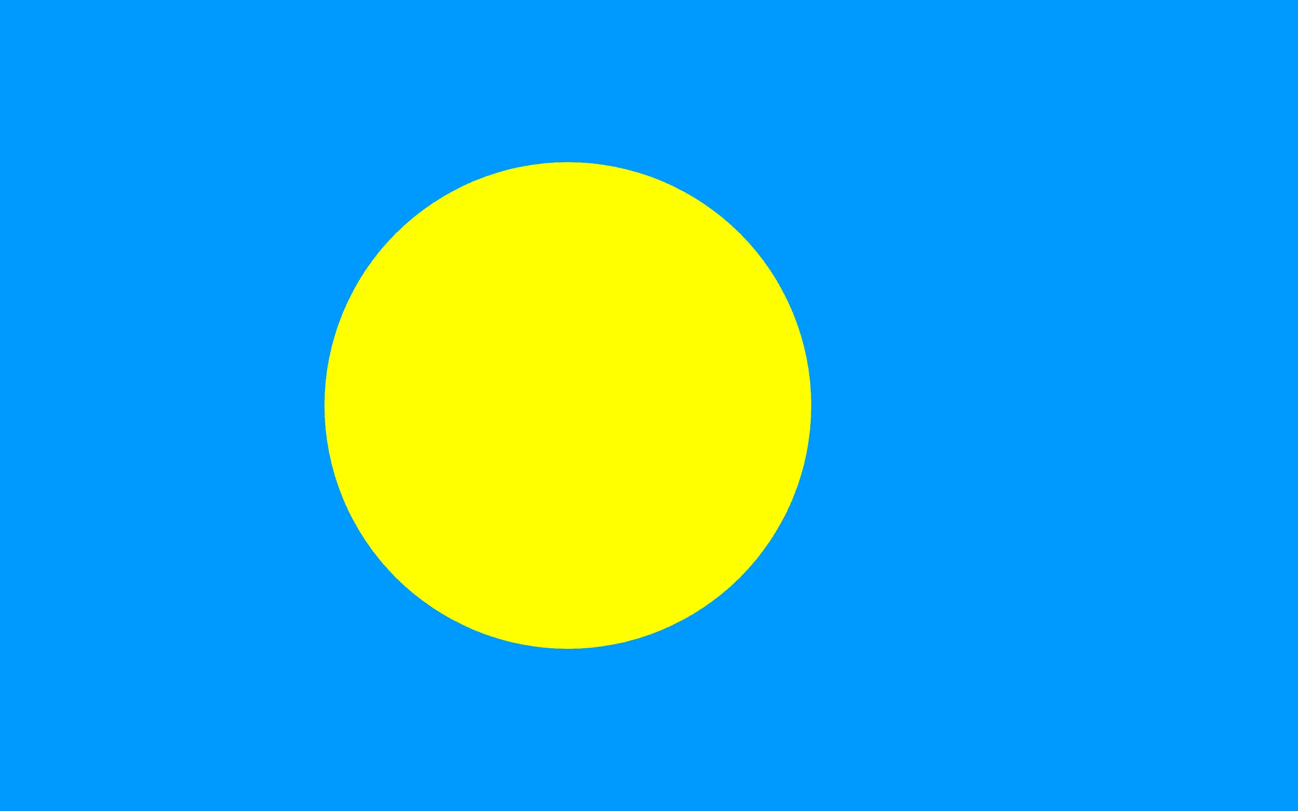 Drapeau Palaos brodé - Écusson drapeau Palaos Made in France