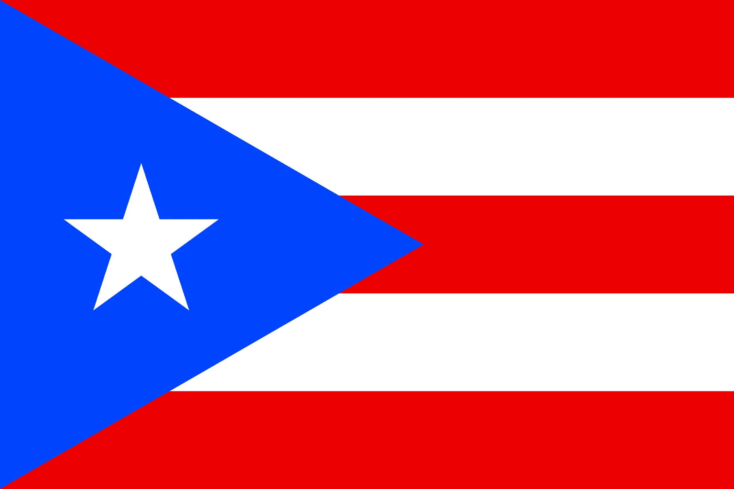 Drapeau Porto Rico brodé - Écusson drapeau Porto Rico Made in France
