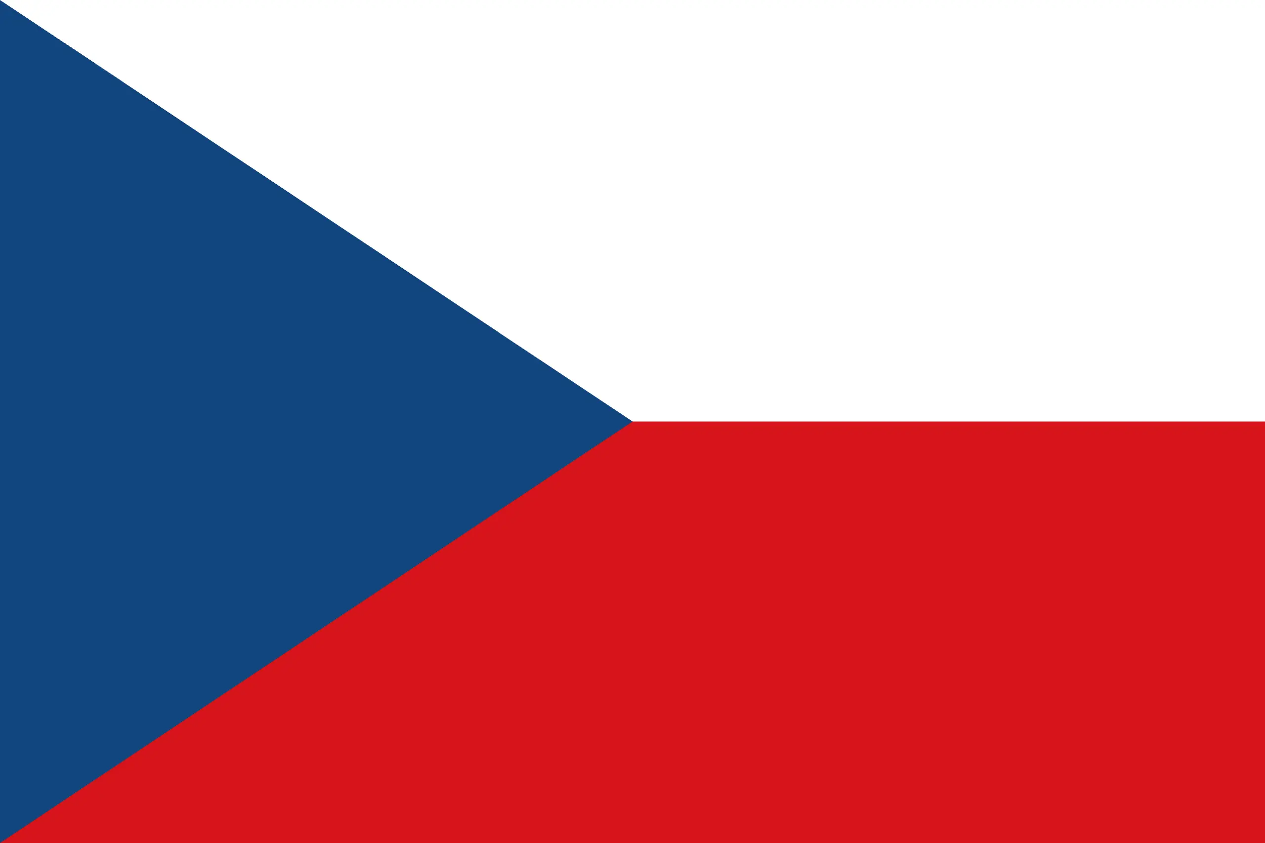 Drapeau République Tchèque brodé - Écusson drapeau République Tchèque Made in France