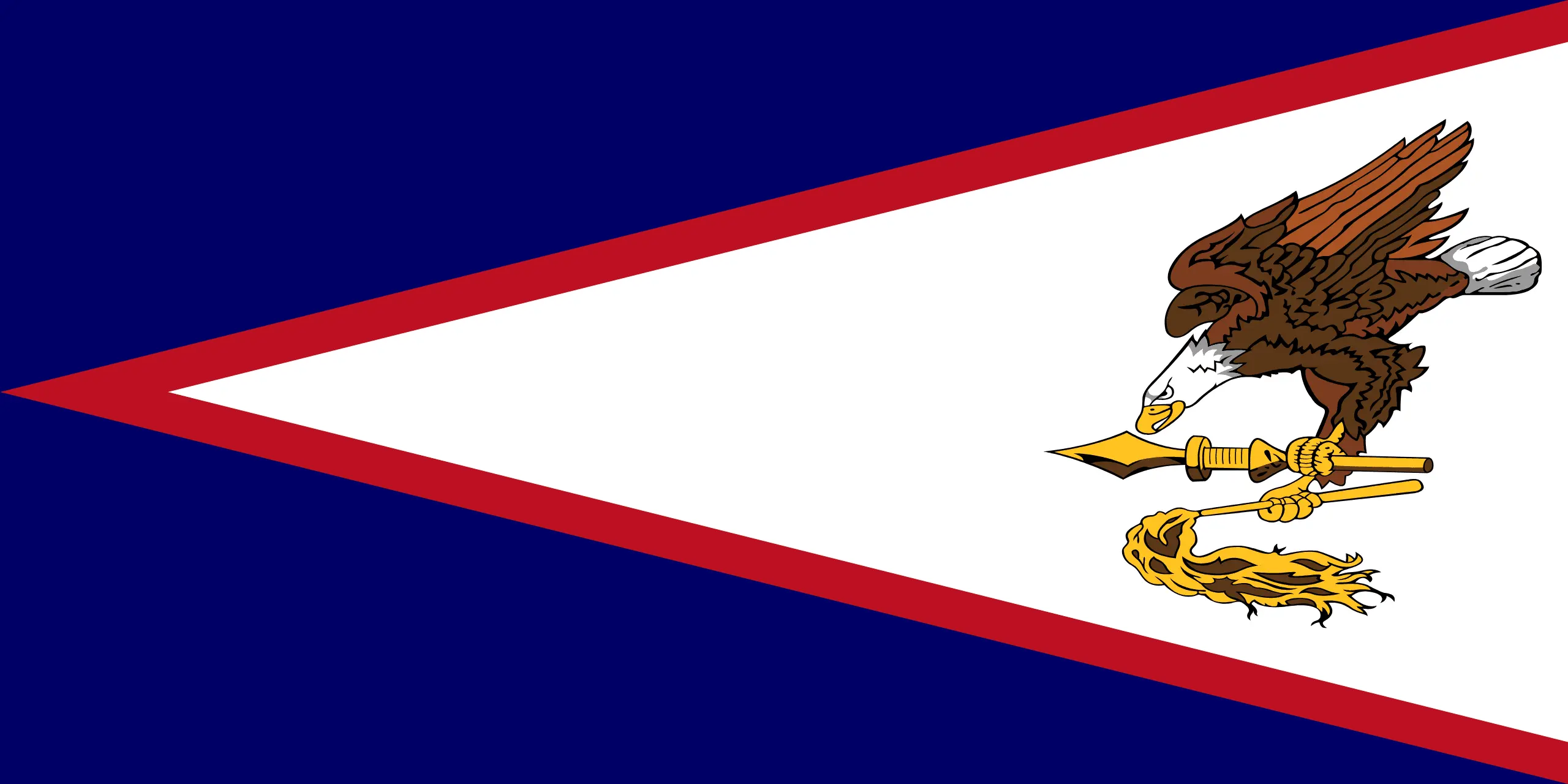 Drapeau Samoa américaines brodé - Écusson drapeau Samoa américaines Made in France