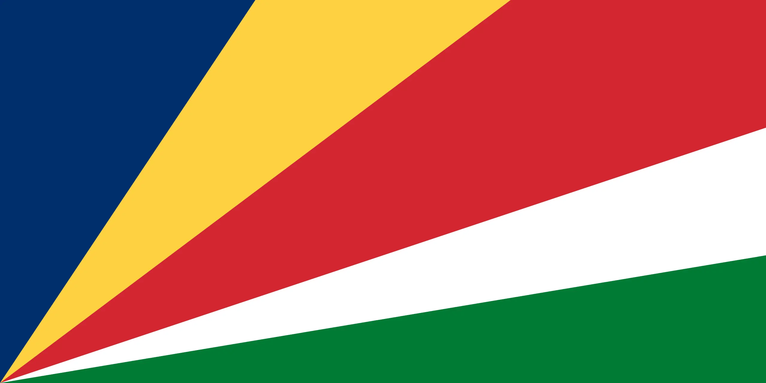 Drapeau Seychelles brodé - Écusson drapeau Seychelles Made in France