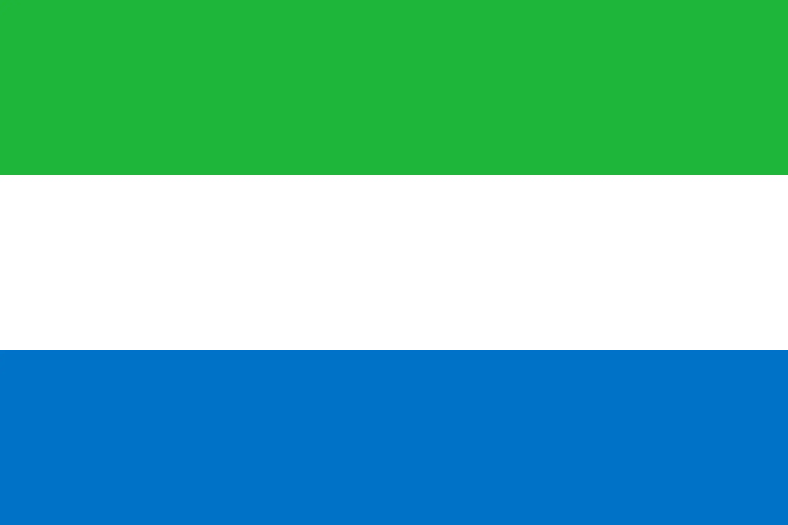Drapeau Sierra Leone brodé - Écusson drapeau Sierra Leone Made in France