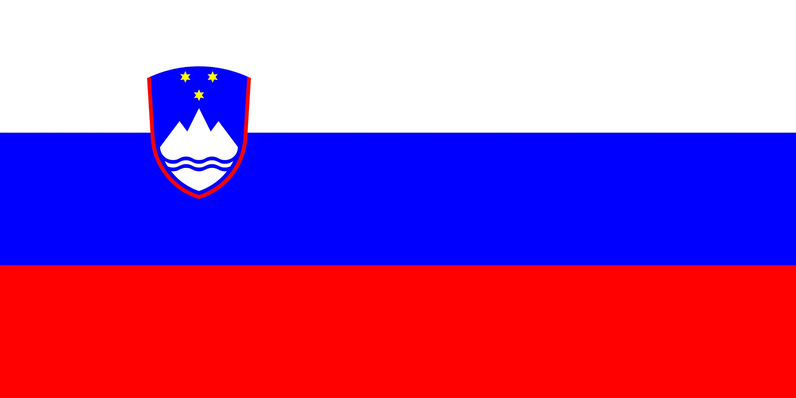 Drapeau Slovénie brodé - Écusson drapeau Slovénie Made in France