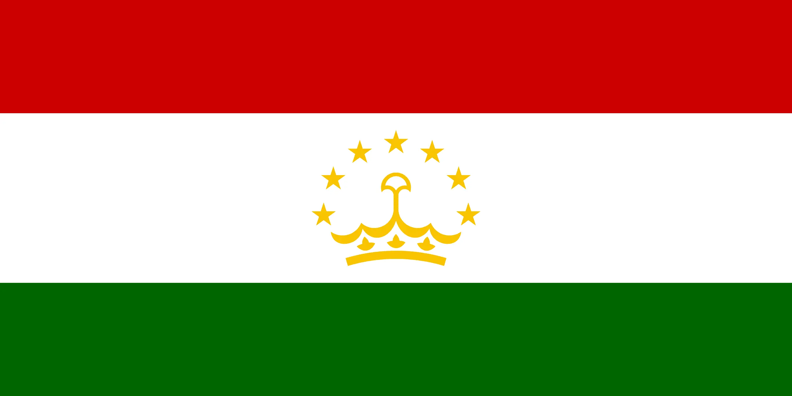 Drapeau Tadjikistan brodé - Écusson drapeau Tadjikistan Made in France