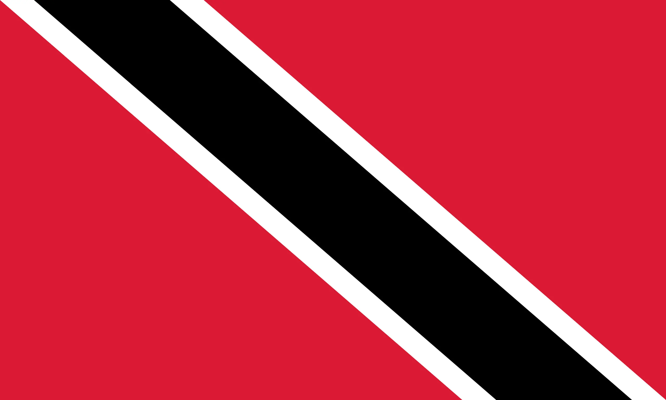 Drapeau Trinité-et-Tobago brodé - Écusson drapeau Trinité-et-Tobago Made in France