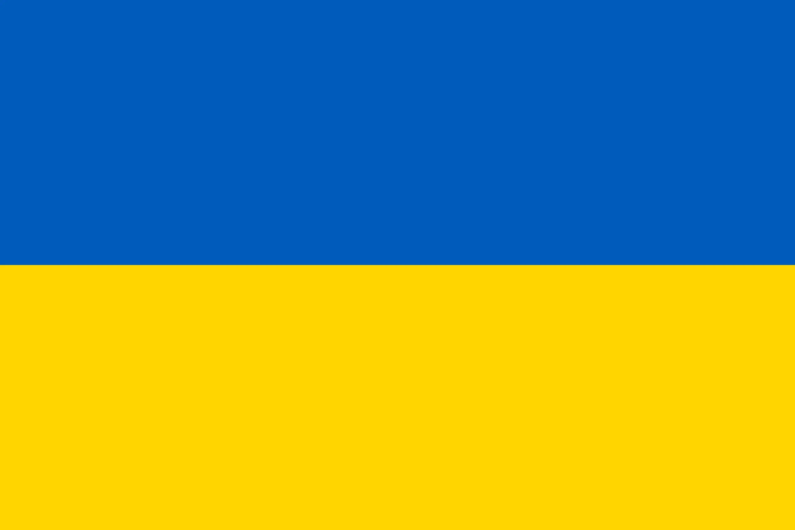 Drapeau Ukraine brodé - Écusson drapeau Ukraine Made in France